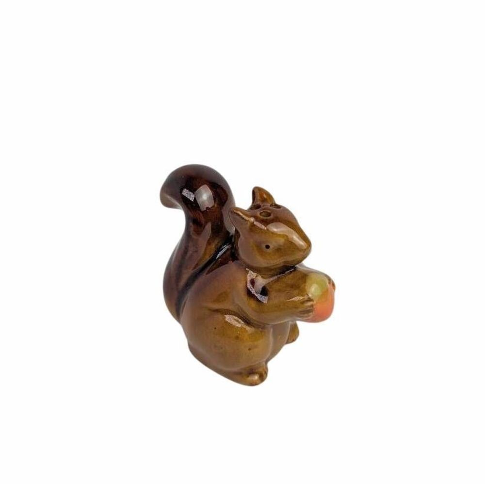 Ceramic squirrel salt or pepper shaker replacement from set single 2"